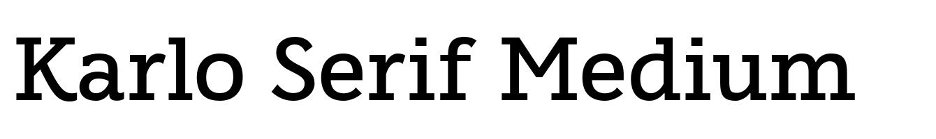 Karlo Serif Medium
